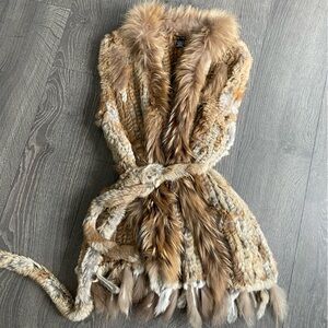 Brown Real Fur Vest